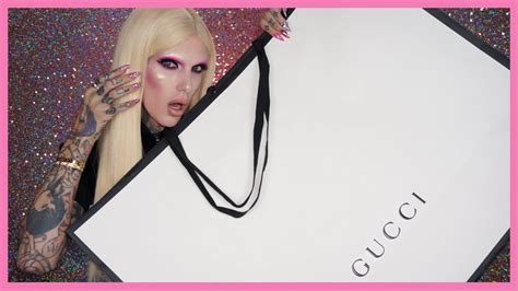 jeffree star blue gucci|GUCCI HAUL .